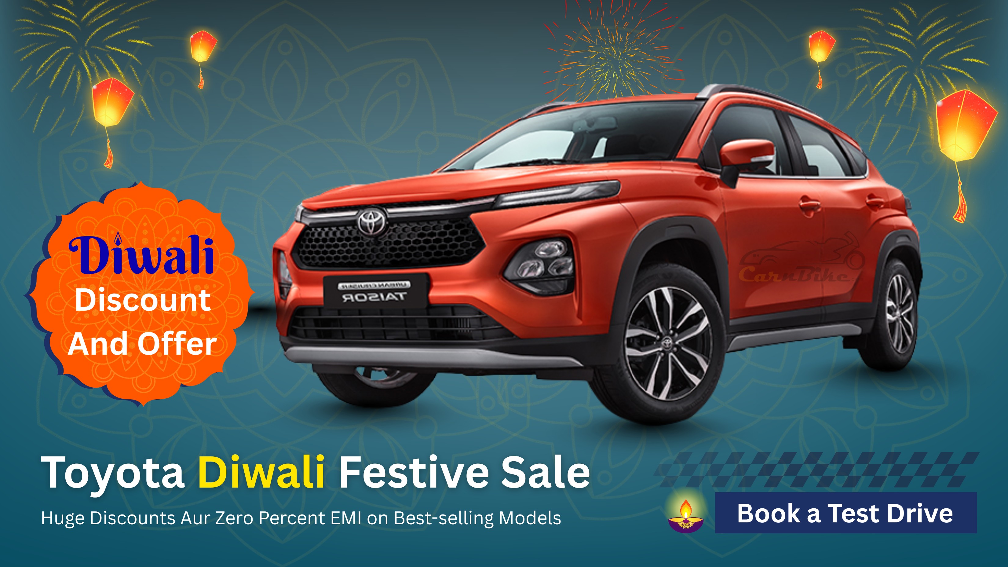Title: Toyota Diwali Festive Sale: Huge Discounts Aur Zero Percent EMI on Best-selling Models