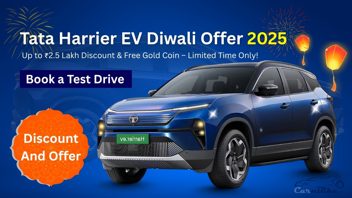 Tata Harrier EV Diwali Offer 2025: Up to ₹2.5 Lakh Discount & Free Gold Coin – Limited Time Only!