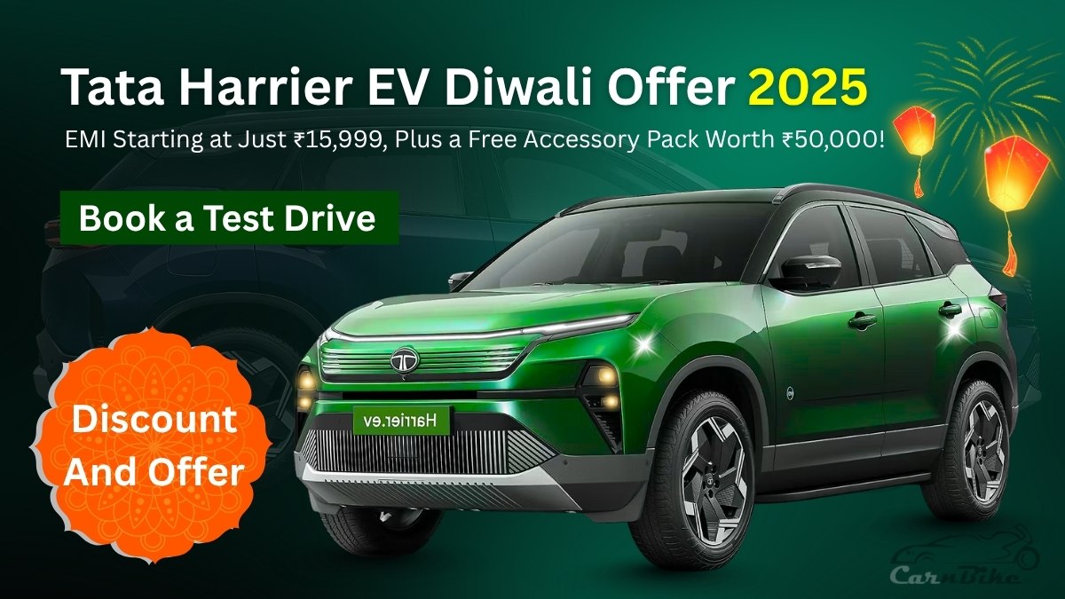 Tata Harrier EV Diwali Offer 2025: EMI Starting at Just ₹15,999, Plus a Free Accessory Pack Worth ₹50,000!