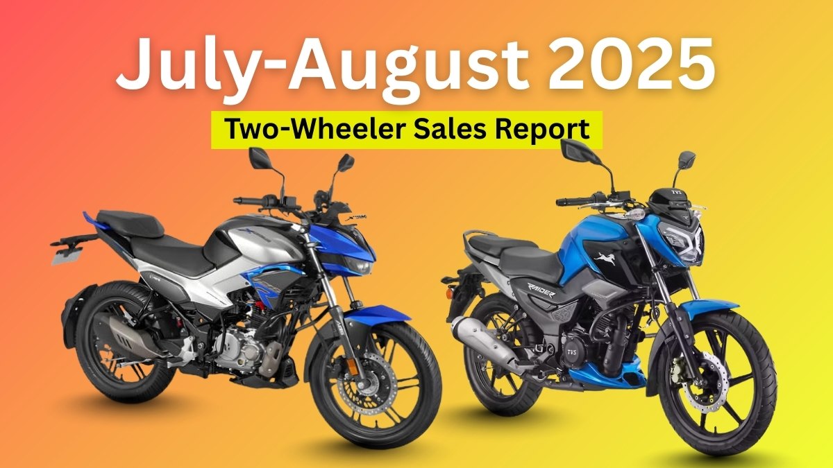 July–August 2025 Two-Wheeler Sales Report: Honda Leads, TVS Surges, EVs Shake Up the Market