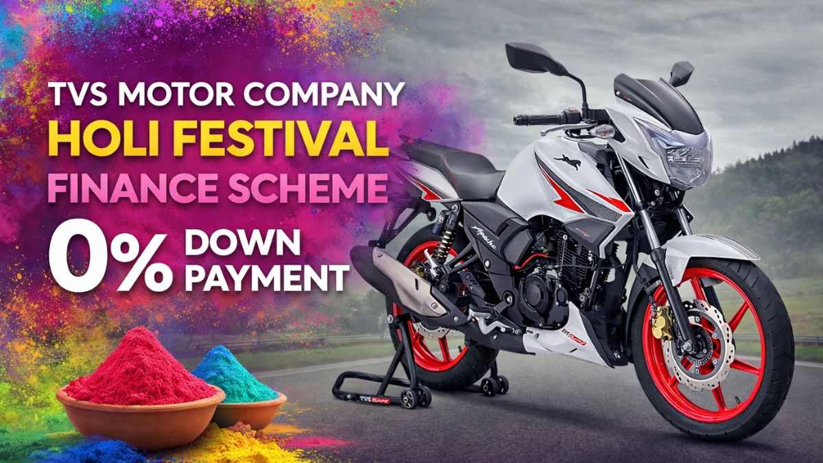 TVS Holi Finance Scheme 2026 Brings 0% Down Payment