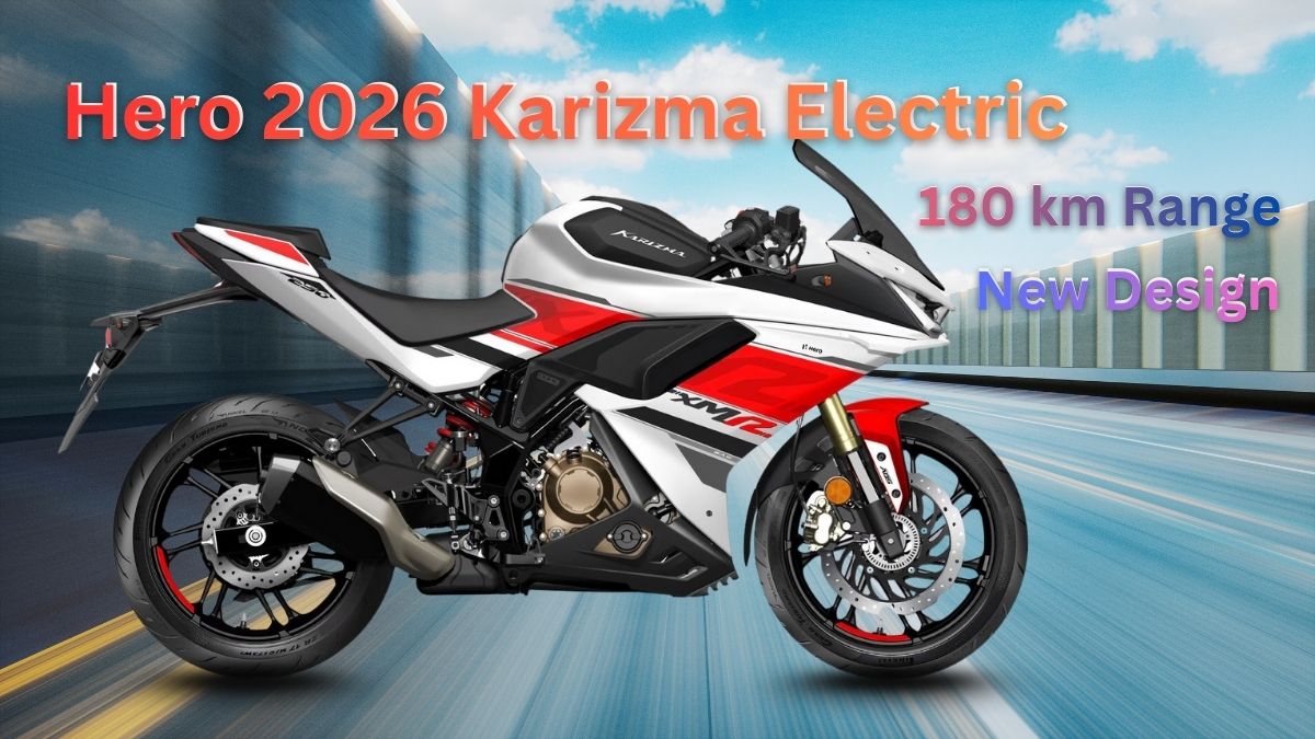 Hero 2026 Karizma Electric Edition: 180 km Range, New Design Photos Leaked