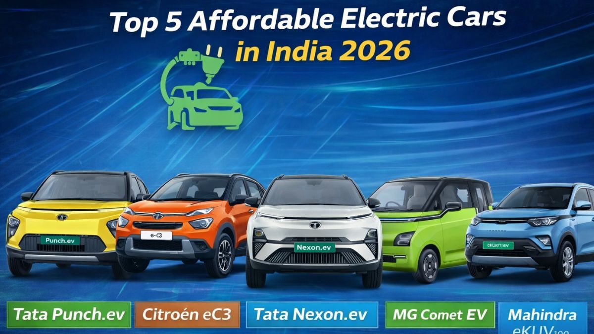 Top 5 Affordable Electric Cars in India 2026 (Best Budget EVs with Long Range)