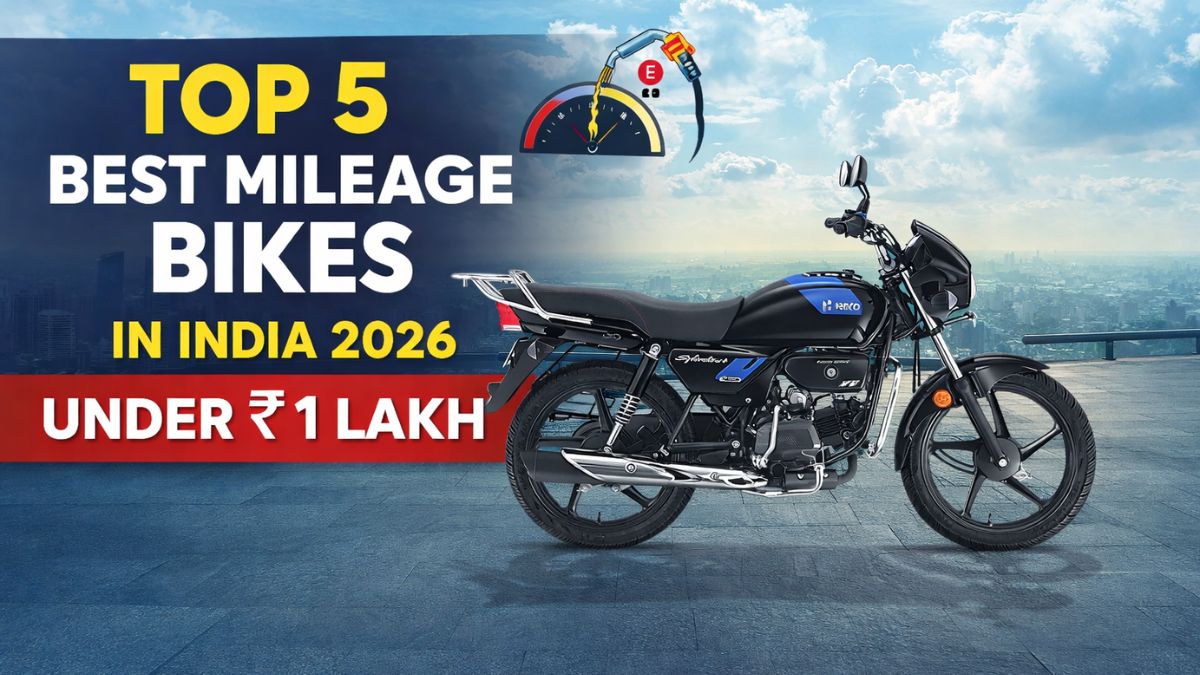 Top 5 Best Mileage Bikes in India 2026 Under ₹1 Lakh