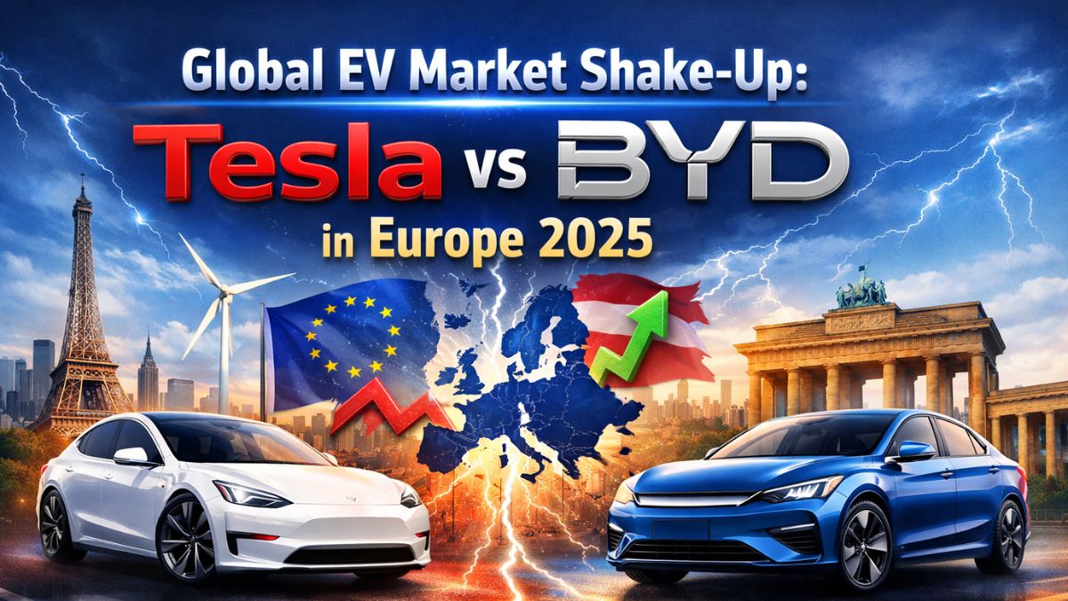 Global EV Market Shake-Up: Tesla vs BYD in Europe 2026
