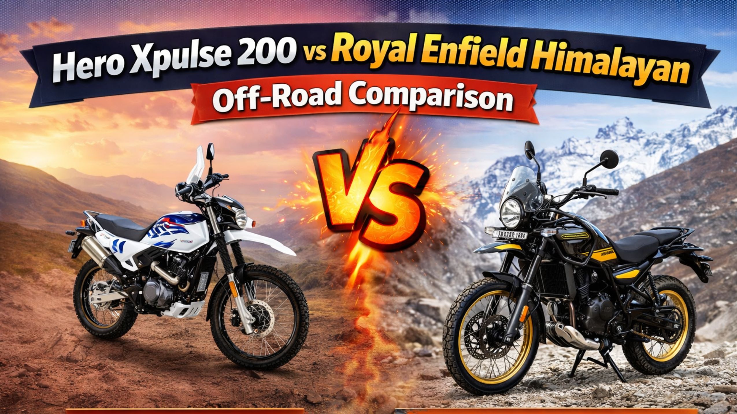 Hero Xpulse 200 vs Royal Enfield Himalayan – Off-Road Comparison