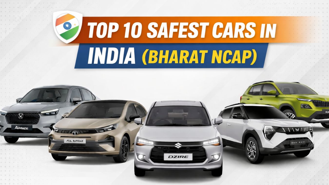 Top 10 Safest Cars in India Based on Bharat NCAP Safety Ratings
